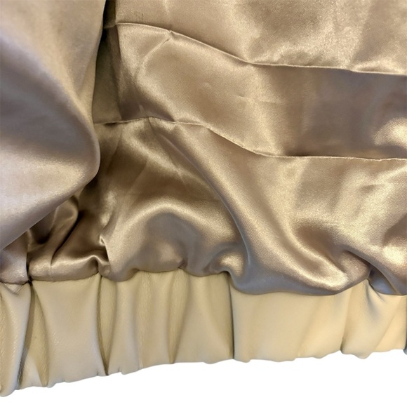 BlankNYC Faux Soft Leather Bomber Jacket, On Me Cream, Womens size Small - Picture 6 of 12